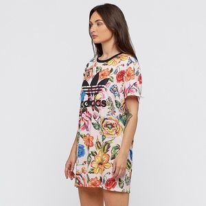 adidas Originals Womens Floralita Tee Dress US Size 8